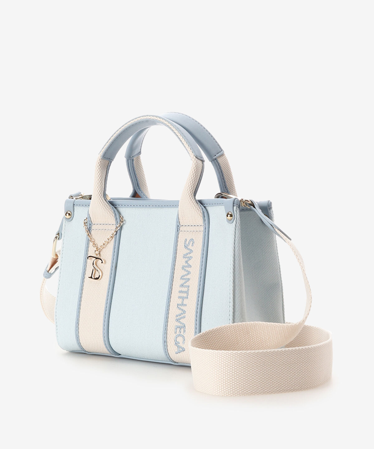 Samantha Vega「ロゴテープキャンバスショルダーバッグ（ミニ）」|ショルダー・メッセンジャー|