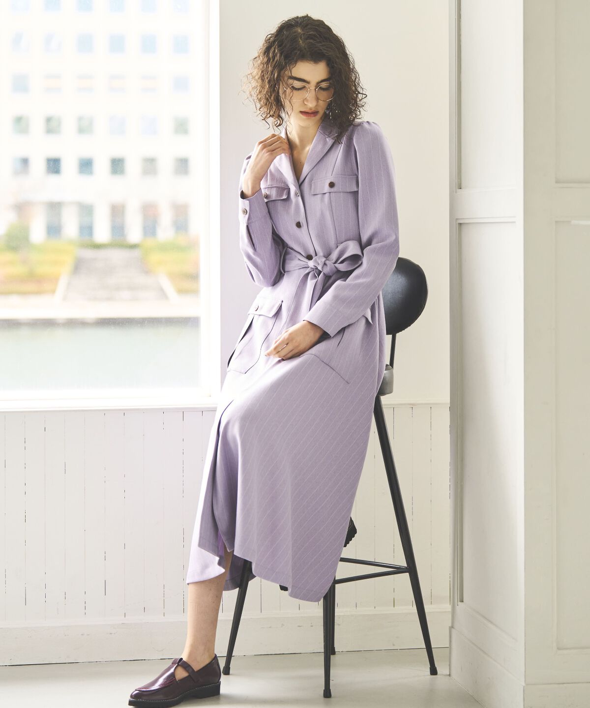 アンドクチュール「サファリシャツワンピース」|ワンピース|