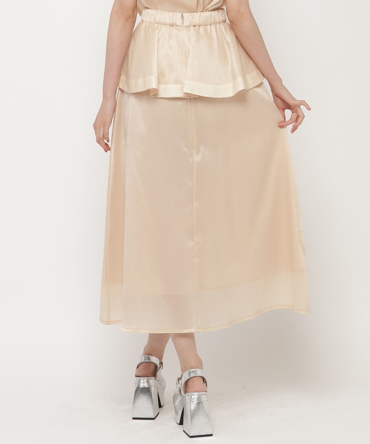 REDYAZEL「ぺプラムフレアスカート」|フレア|