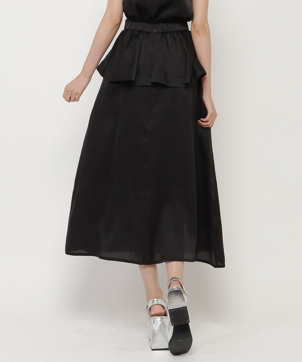 REDYAZEL「ぺプラムフレアスカート」|フレア|