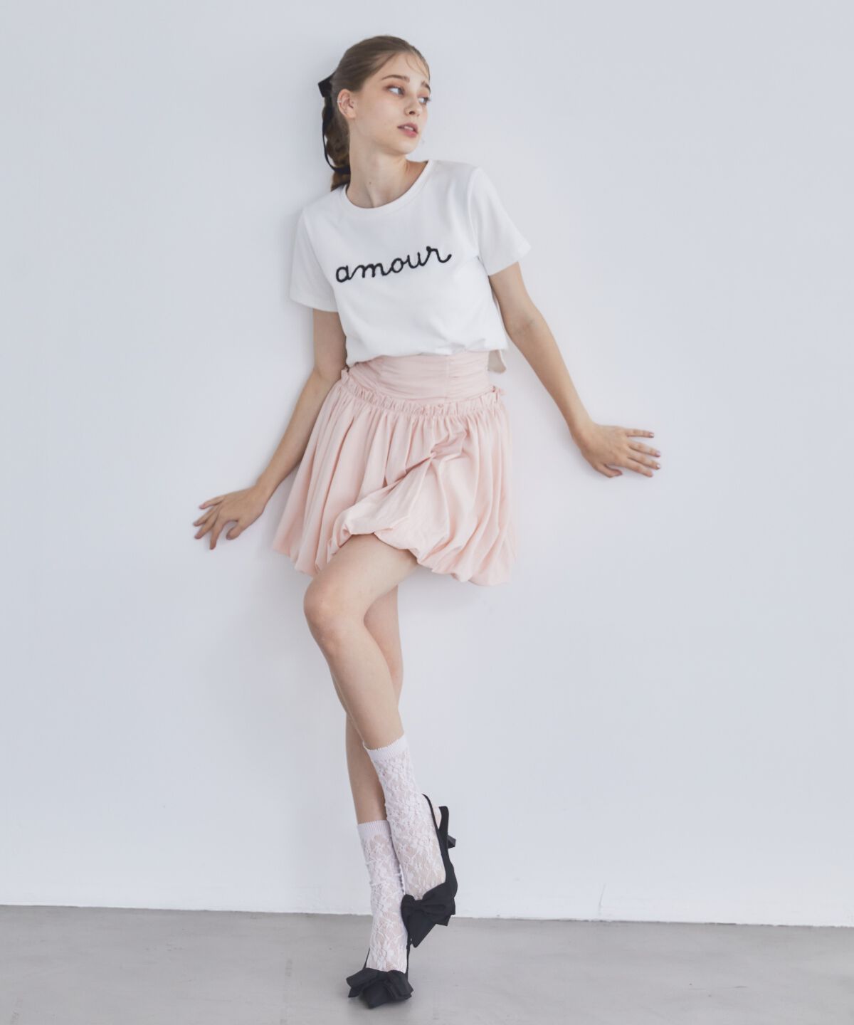 REDYAZEL「バルーンミニスカート」|フレア|