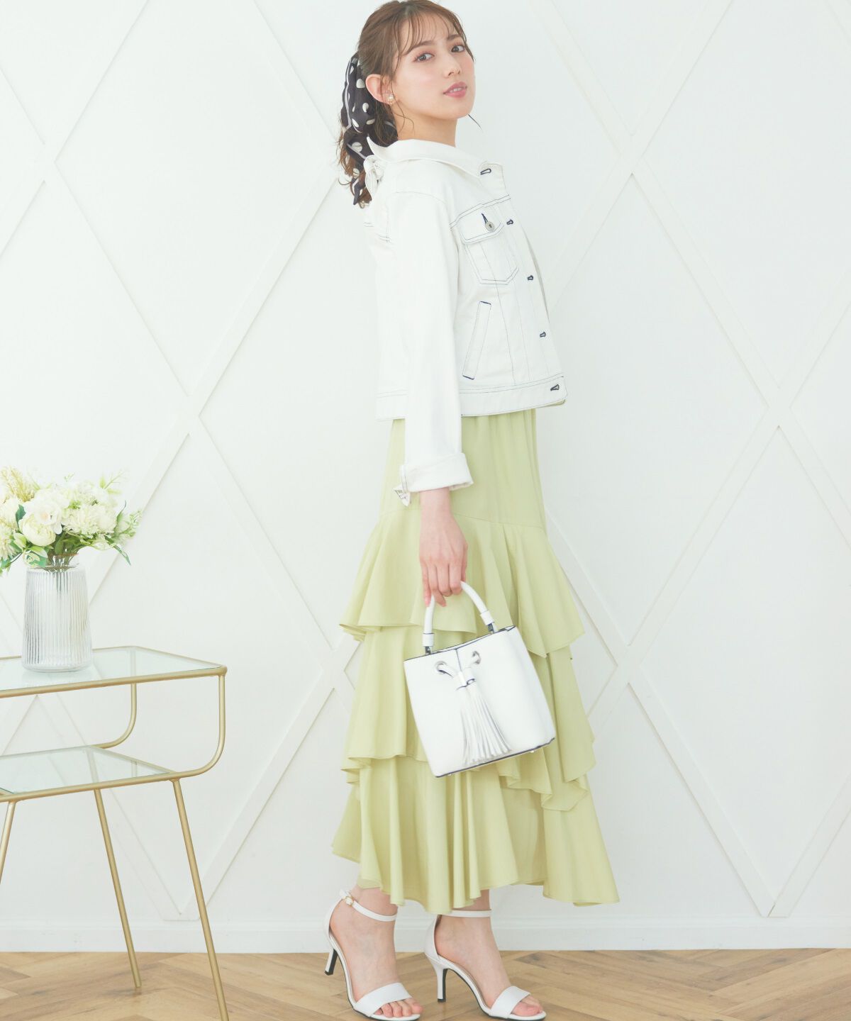 WILLSELECTION「ティアードロングスカート」|スカート|