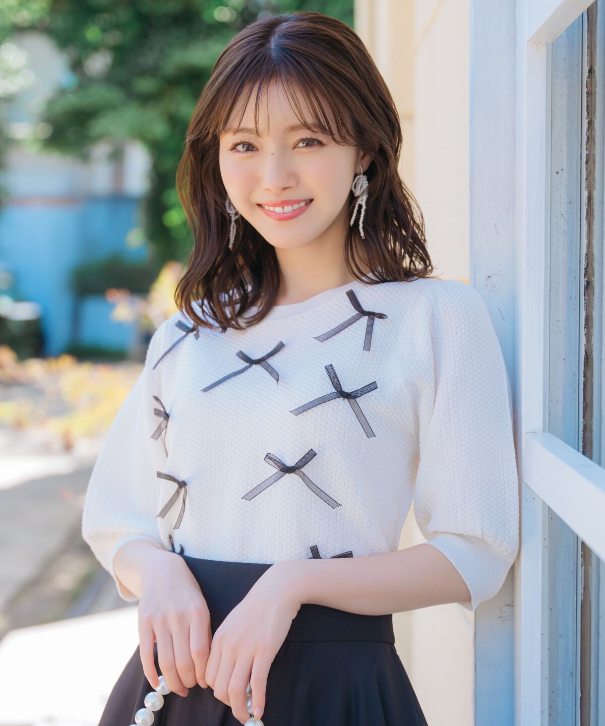 WILLSELECTION「リボンラメニットプルオーバー」|ニット・セーター|