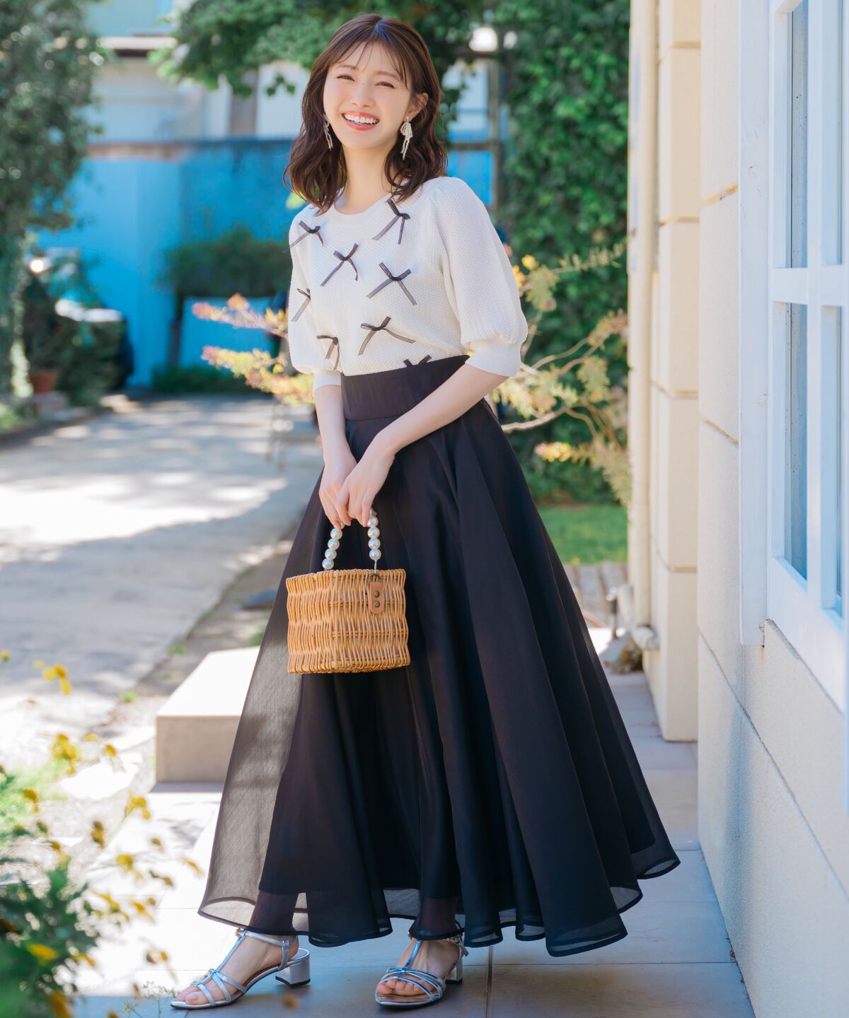 WILLSELECTION「リボンラメニットプルオーバー」|ニット・セーター|