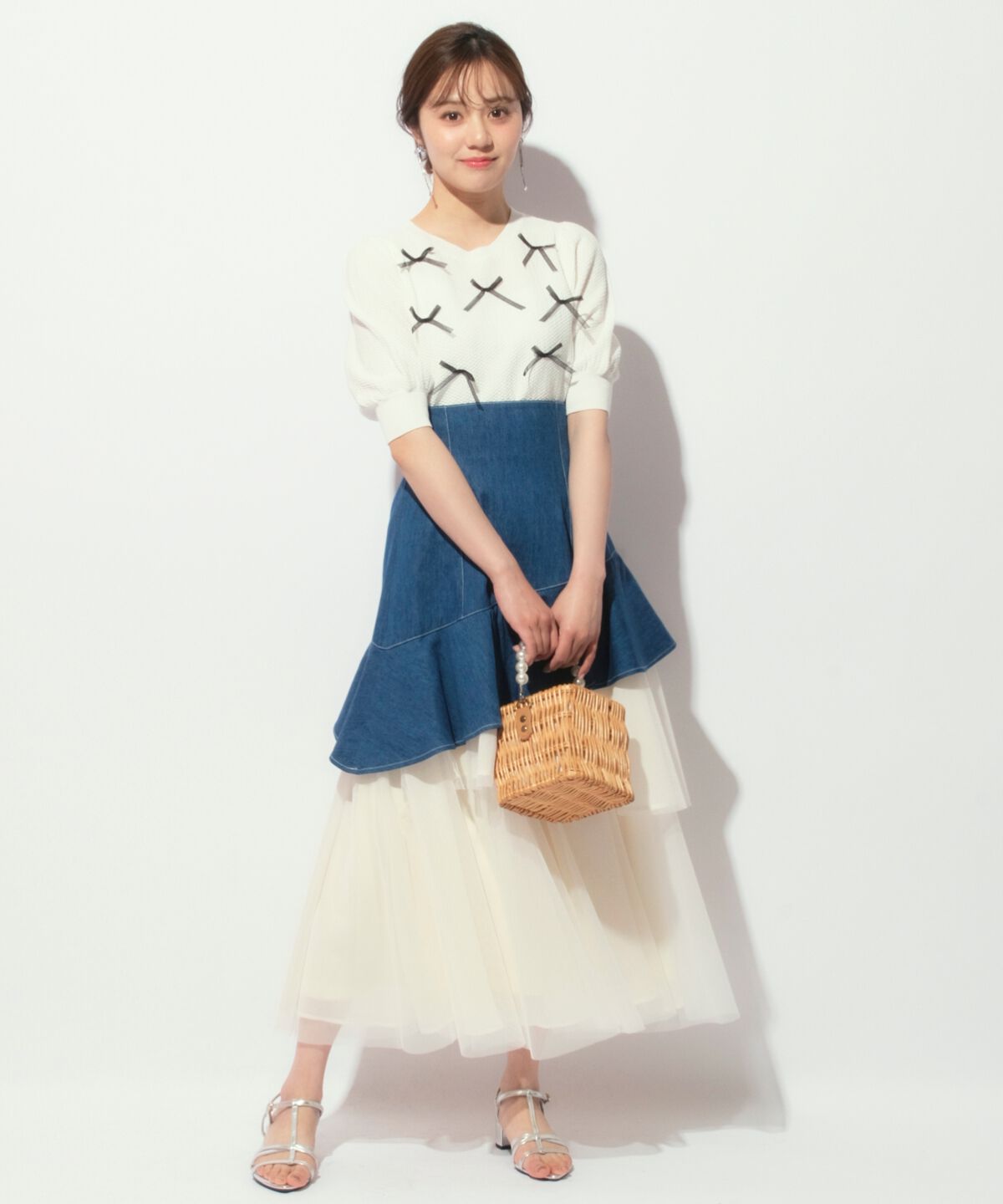 WILLSELECTION「リボンラメニットプルオーバー」|ニット・セーター|