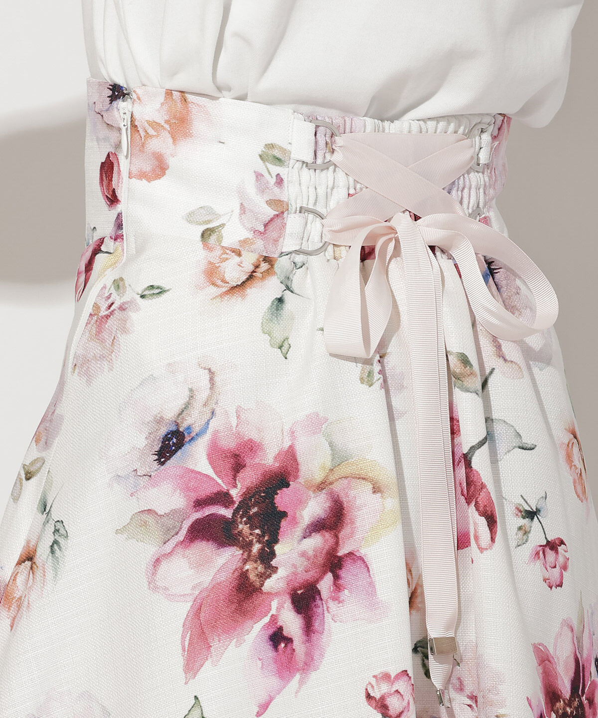 WILLSELECTION「ビックフラワーサーキュラースカート」|フレア|