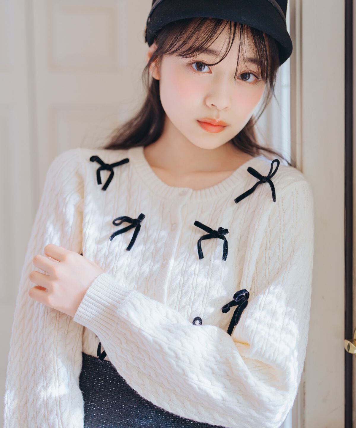 WILLSELECTION「メニーリボンケーブルカーディガン」|カーディガン|オフ