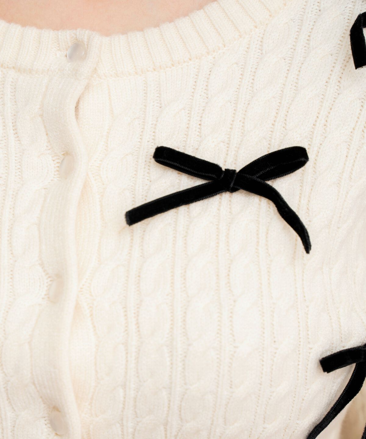 WILLSELECTION「メニーリボンケーブルカーディガン」|カーディガン|