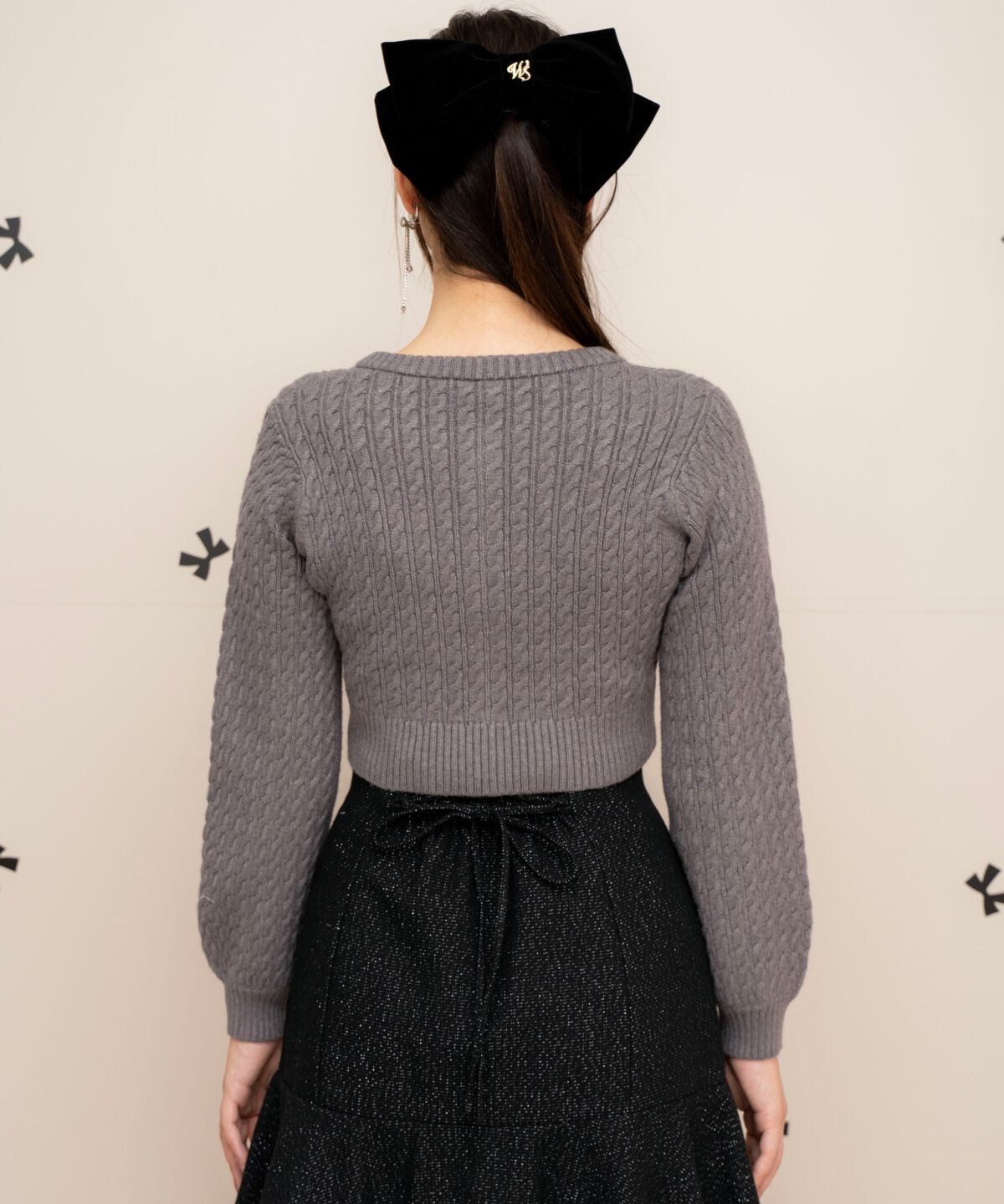 WILLSELECTION「メニーリボンケーブルカーディガン」|カーディガン|