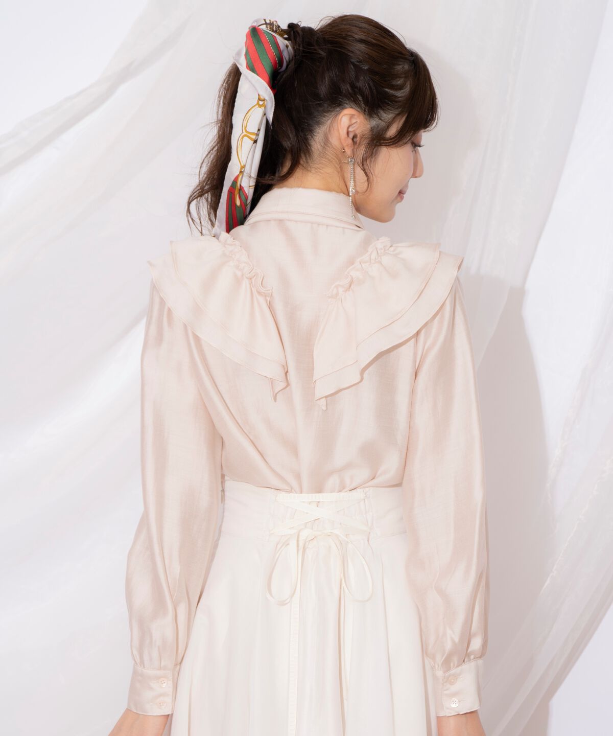 WILLSELECTION「ギャザーフリルボウタイブラウス」|シャツ・ブラウス|