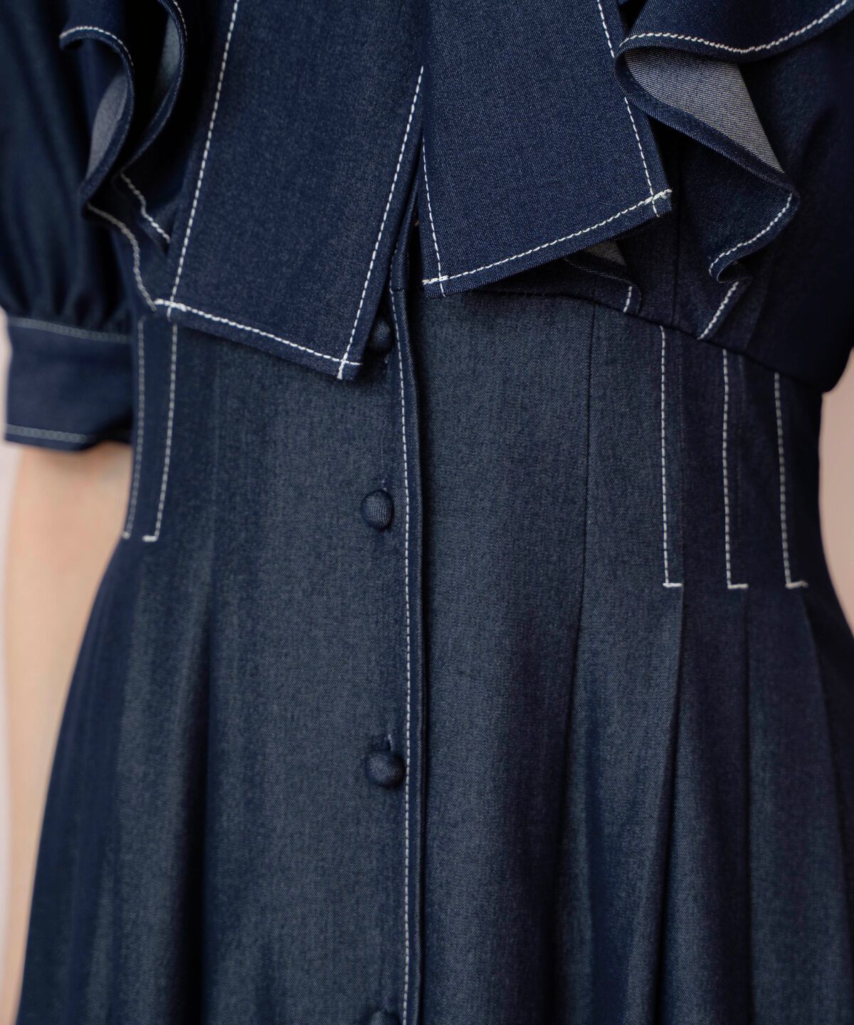 WILLSELECTION「ラッフルリボンタイシャツワンピース」|ワンピース|