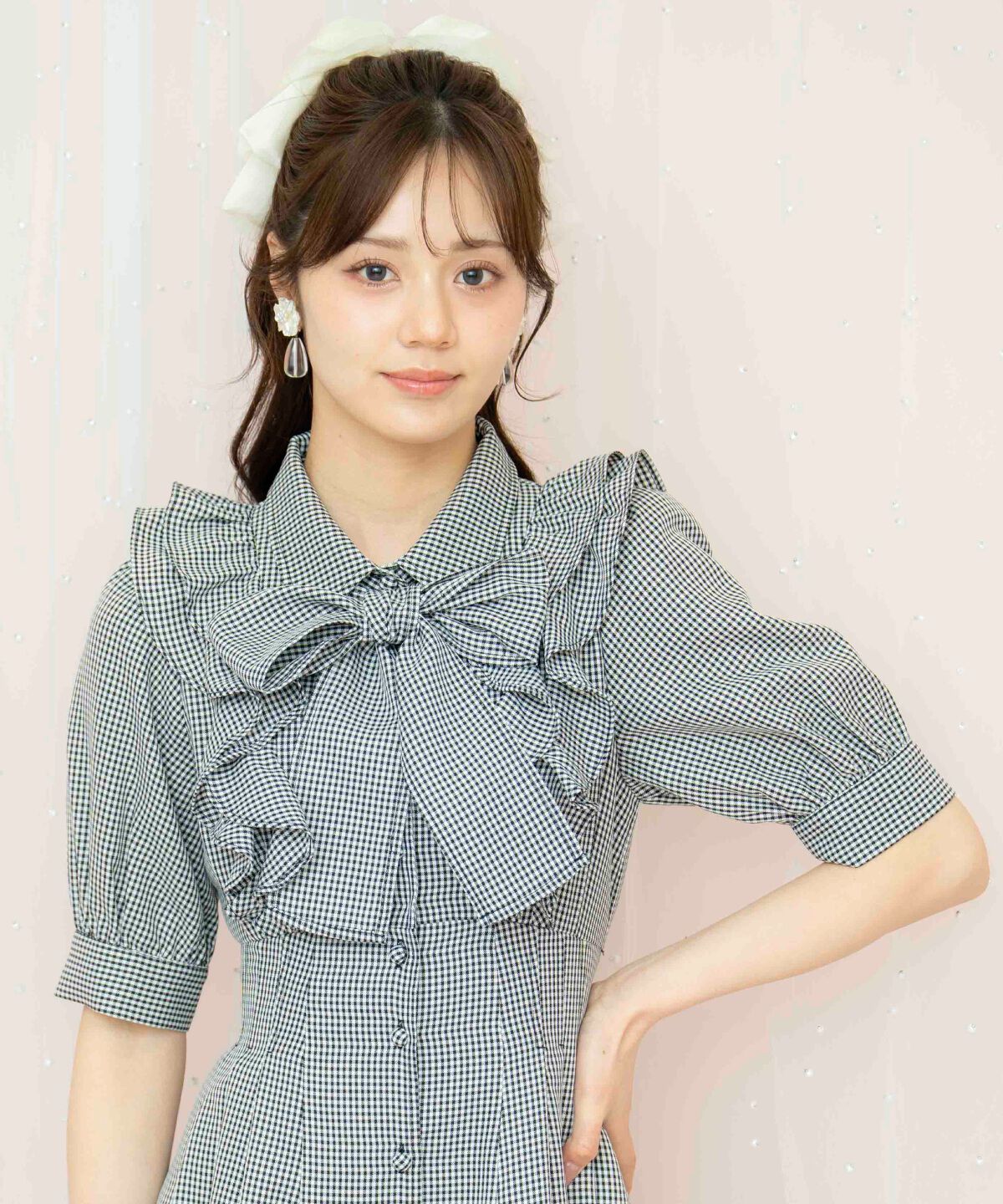 WILLSELECTION「ラッフルリボンタイシャツワンピース」|ワンピース|