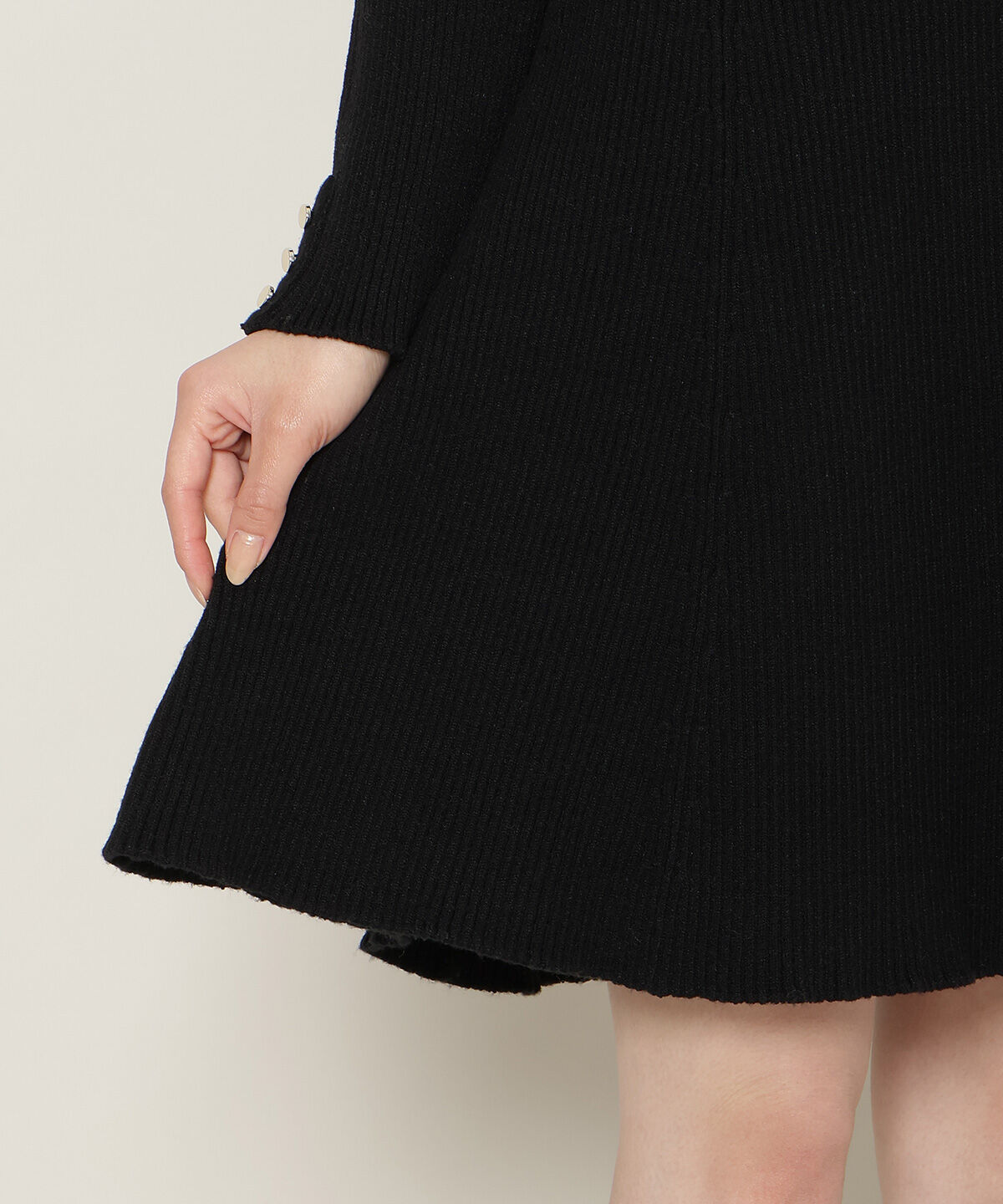 WILLSELECTION「リボンレースカラーニットワンピース」|ワンピース|