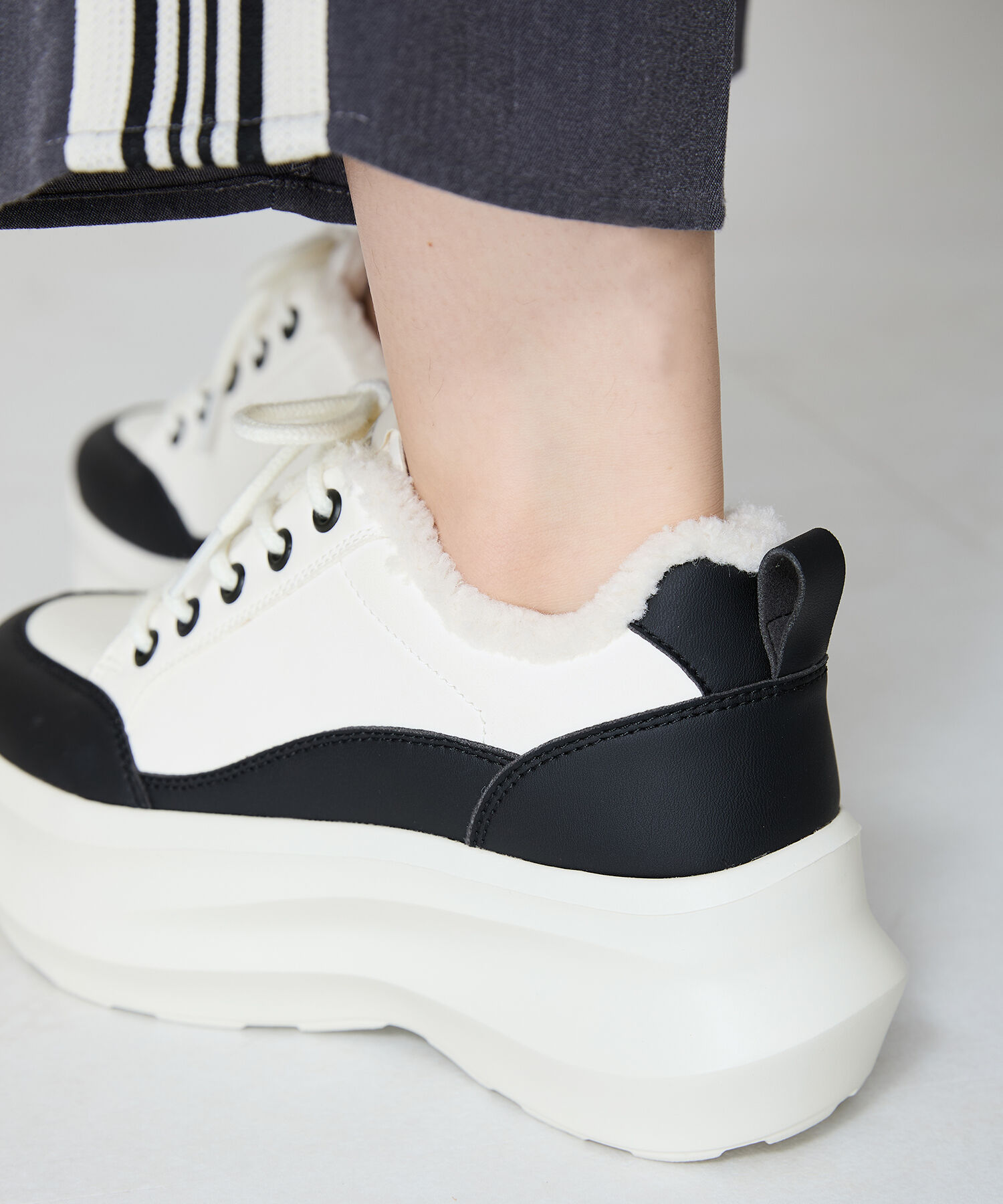 ORiental TRaffic「【 再入荷 】 ボア デザイン 厚底 スニーカー / OT3739」|スニーカー|