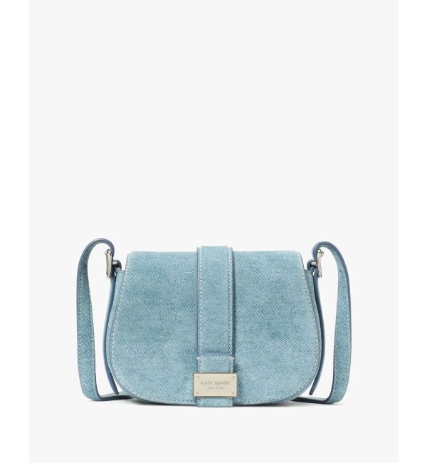 kate spade new york「ヌーヴォー デニム スエード ミニ サドル」|ショルダー・メッセンジャー|Ocean Side