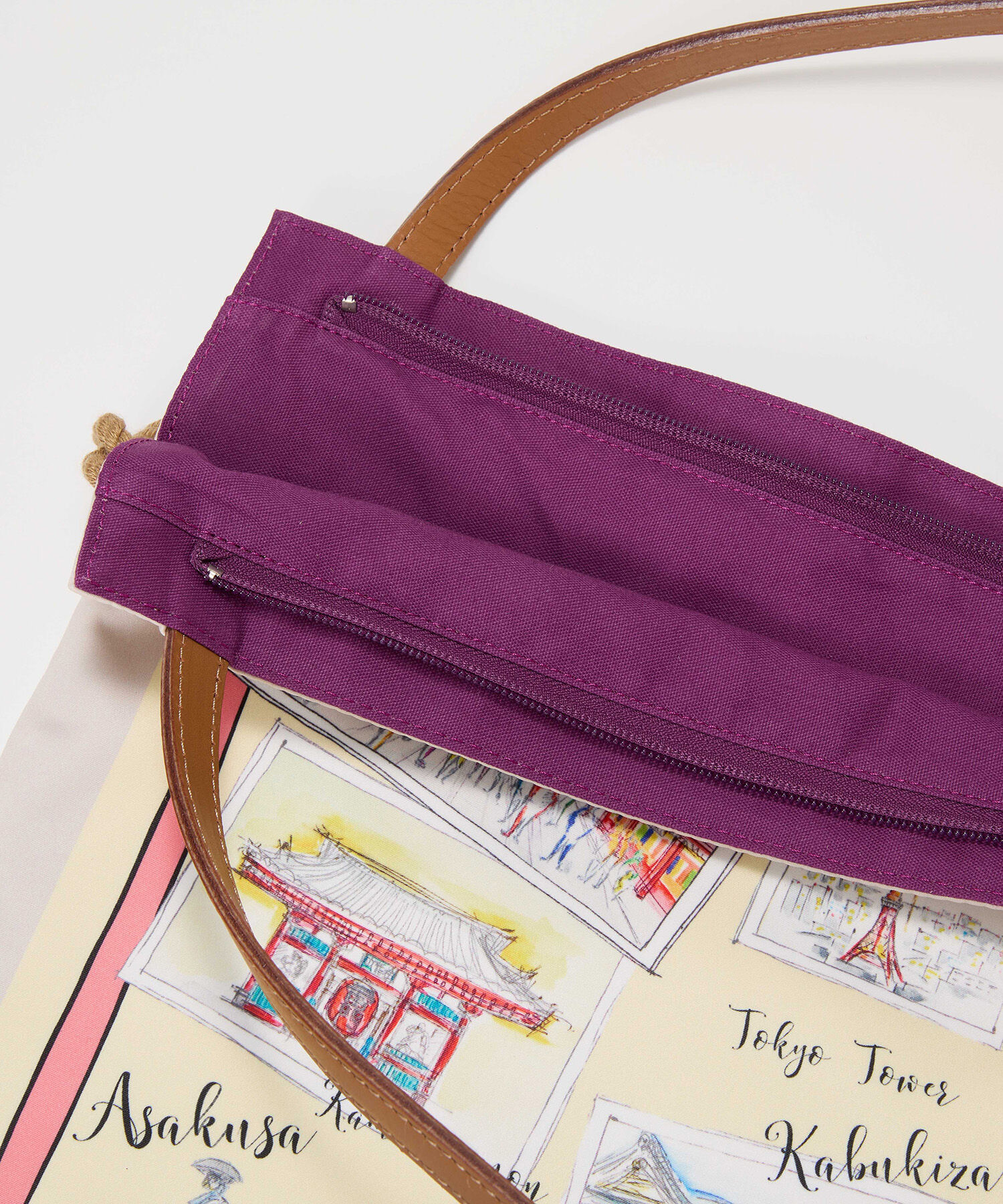 TOPKAPI TREASURE「【TREASURE TOPKAPI】マイルドサテン スカーフ柄 トートバッグ スーベニアプリント」|トートバッグ|