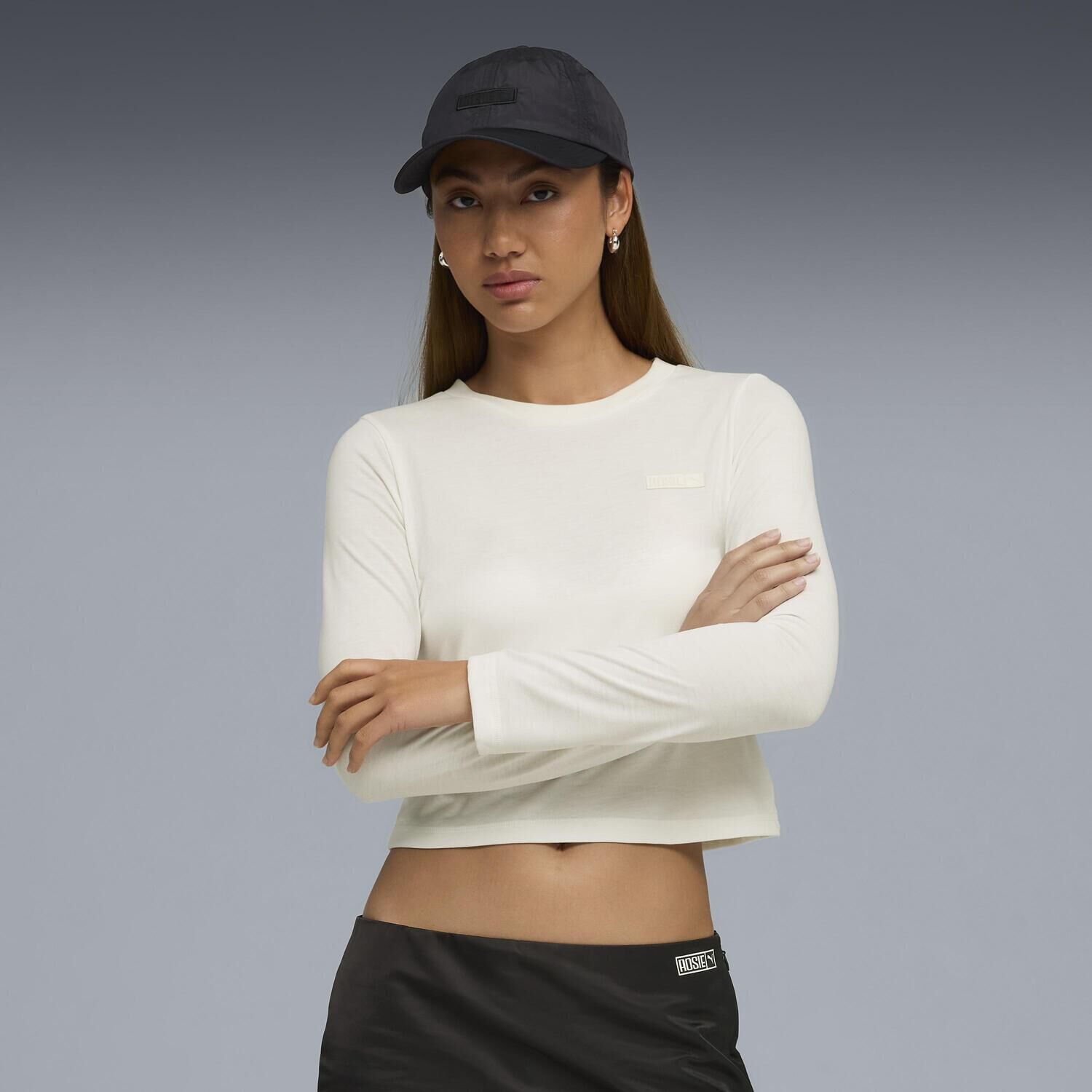 PUMA「【PUMA ｳｪｱ】W ROSE SLIM LONGSLEEVE TE」|Tシャツ・カットソー|