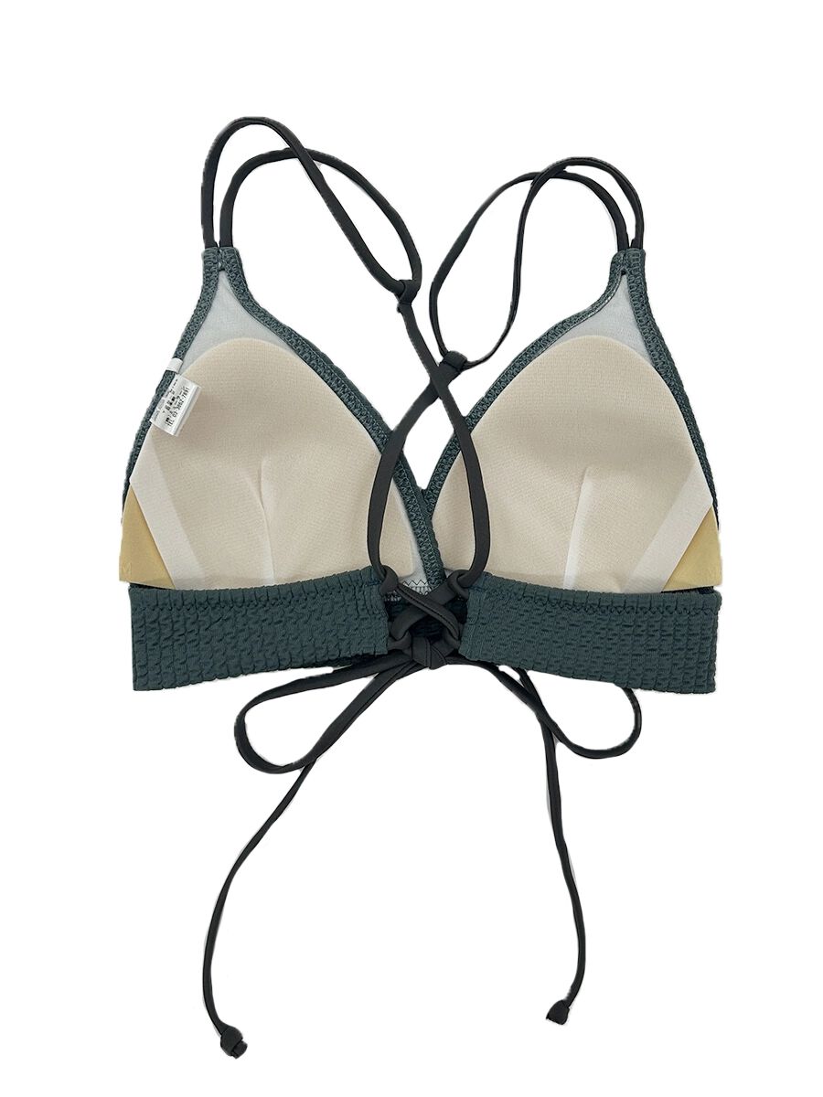 PEAK&PINE「ワッフルニット素材クロス三角ビキニ」|ビキニ|