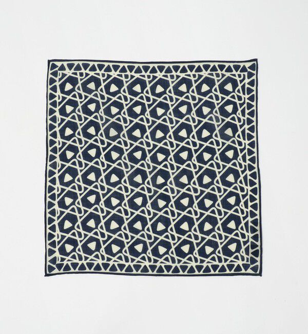UNITED ARROWS「ADAMLEY ジオメトリック ポケットチーフ」|ハンカチ|