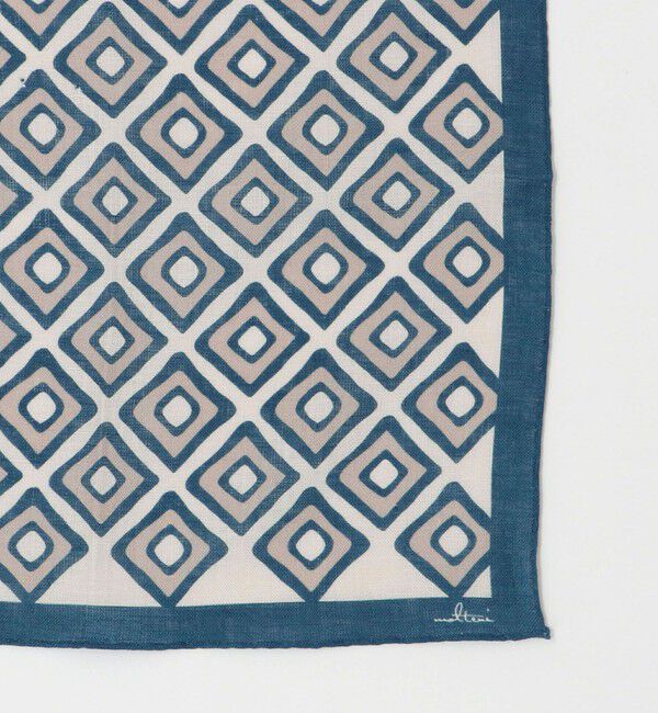 UNITED ARROWS「＜molteni＞ スクエア コモンプリント ポケットチーフ」|ハンカチ|