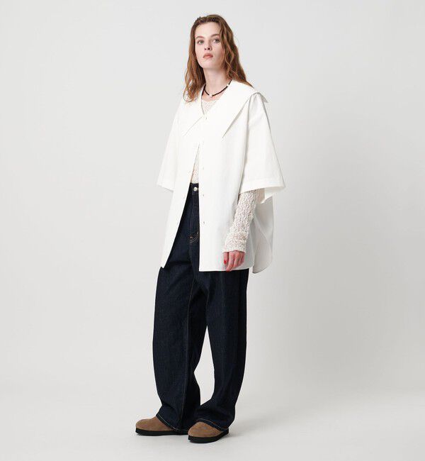 ASTRAET「＜ASTRAET＞ハーフスリーブ セーラーカラーブラウス2」|シャツ・ブラウス|