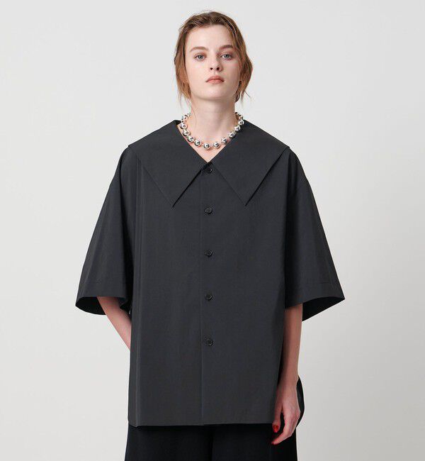 ASTRAET「＜ASTRAET＞ハーフスリーブ セーラーカラーブラウス2」|シャツ・ブラウス|