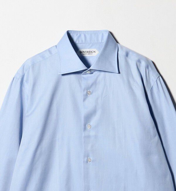 UNITED ARROWS「＜SOVEREIGN＞CANCLINI ツイル ハンドライン ワイドカラー シャツ」|シャツ・ブラウス|
