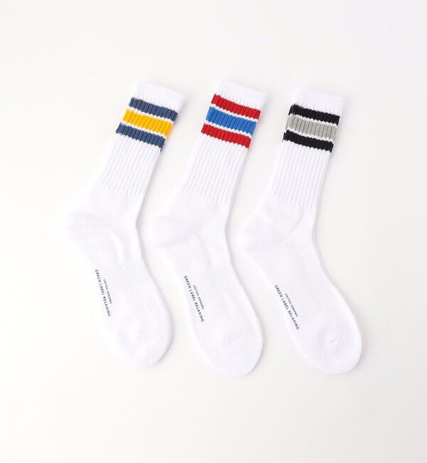 UNITED ARROWS green label relaxing「GLR クルー 3P ソックス」|ソックス|OFF WHITE