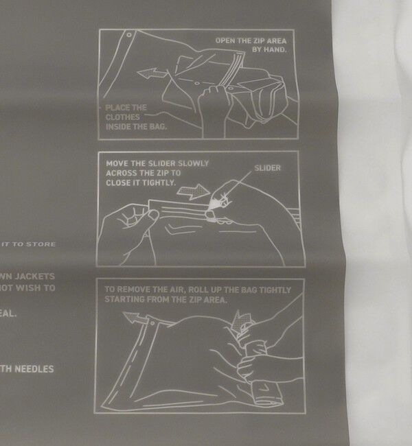 UNITED ARROWS green label relaxing「＜nahe＞ロールアップストレージバッグ L 3枚セット 圧縮袋」|トラベルグッズ|