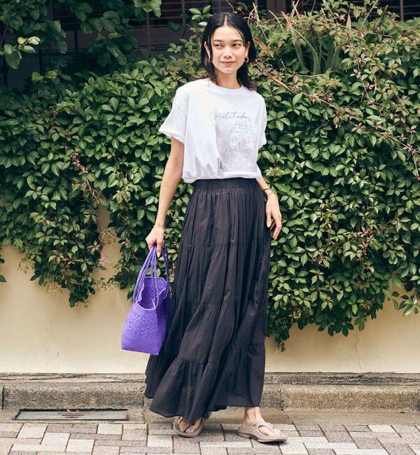 UNITED ARROWS green label relaxing「【WEB限定】＜at ease＞フォトグラフィック ショートスリーブ Tシャツ」|Tシャツ・カットソー|