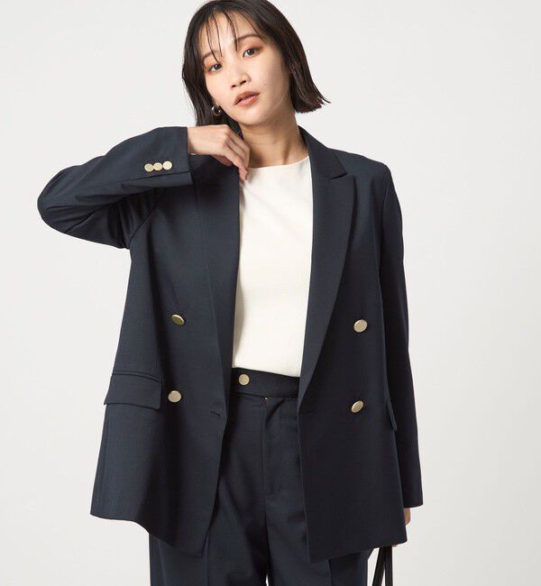 UNITED ARROWS green label relaxing「［size SHORTあり］Greed グリード ダブル ジャケット ウォッシャブル」|テーラードジャケット|