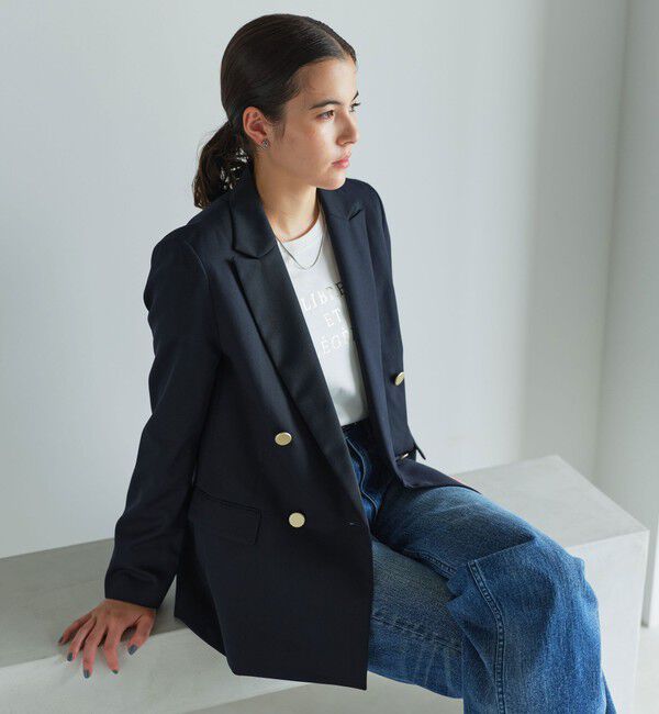 UNITED ARROWS green label relaxing「［size SHORTあり］Greed グリード ダブル ジャケット ウォッシャブル」|テーラードジャケット|