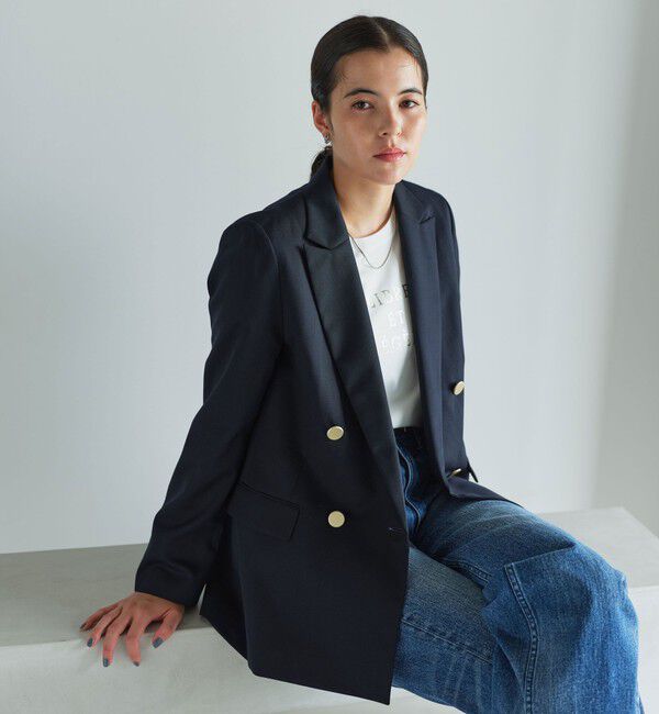 UNITED ARROWS green label relaxing「［size SHORTあり］Greed グリード ダブル ジャケット ウォッシャブル」|テーラードジャケット|