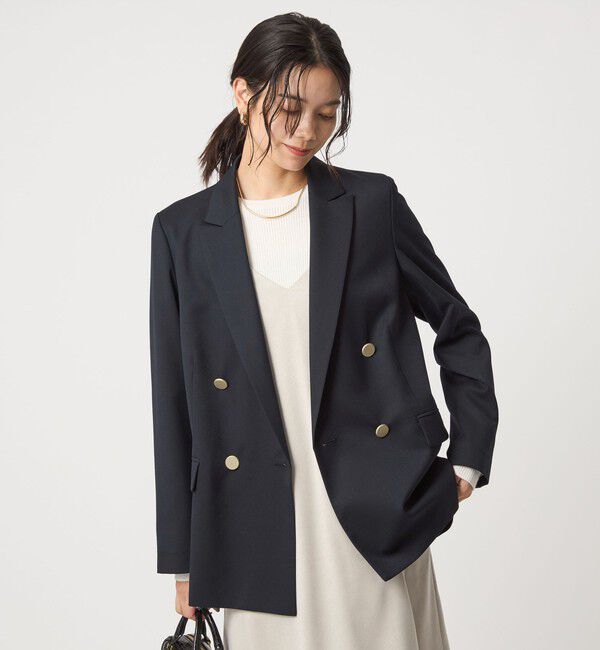 UNITED ARROWS green label relaxing「［size SHORTあり］Greed グリード ダブル ジャケット ウォッシャブル」|テーラードジャケット|