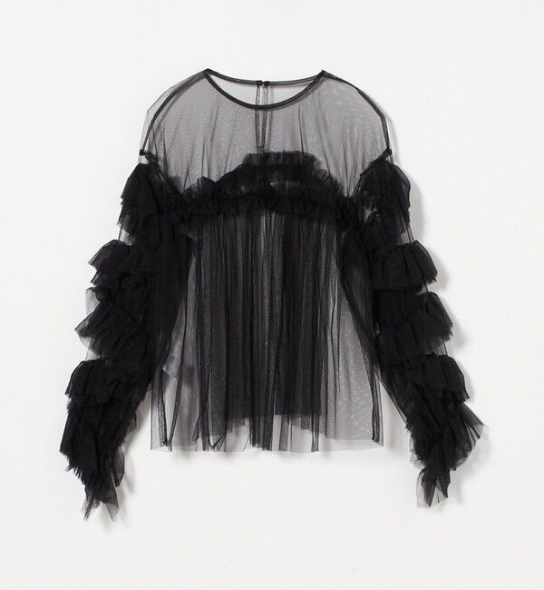 EMMEL REFINES「＜ANDRESD＞チュールレース ギャザー ブラウス＜ Select by EMMEL REFINES ＞」|シャツ・ブラウス|