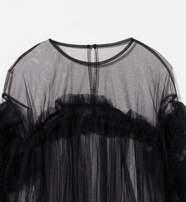 EMMEL REFINES「＜ANDRESD＞チュールレース ギャザー ブラウス＜ Select by EMMEL REFINES ＞」|シャツ・ブラウス|