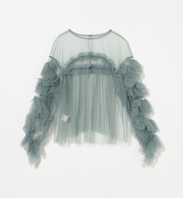 EMMEL REFINES「＜ANDRESD＞チュールレース ギャザー ブラウス＜ Select by EMMEL REFINES ＞」|シャツ・ブラウス|