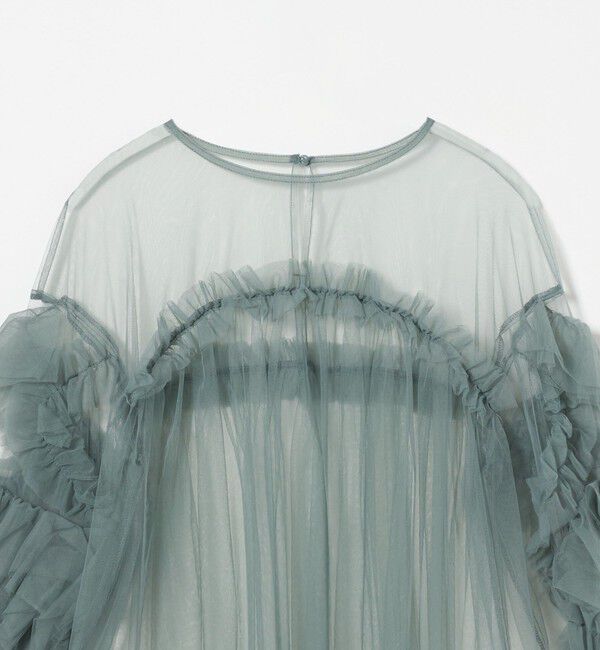 EMMEL REFINES「＜ANDRESD＞チュールレース ギャザー ブラウス＜ Select by EMMEL REFINES ＞」|シャツ・ブラウス|