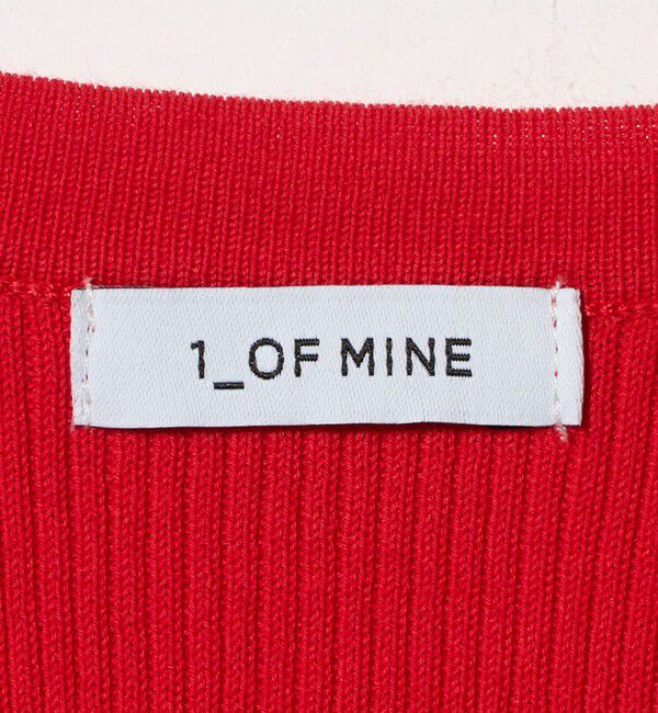 UNITED ARROWS green label relaxing「＜1_OF MINE＞リブ クルーネック 5分袖 ニット プルオーバー」|ニット・セーター|
