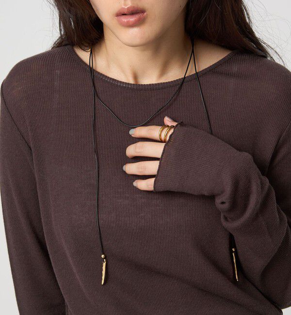 UNITED ARROWS green label relaxing「2WAYコード＆バー ネックレス」|ネックレス|GOLD