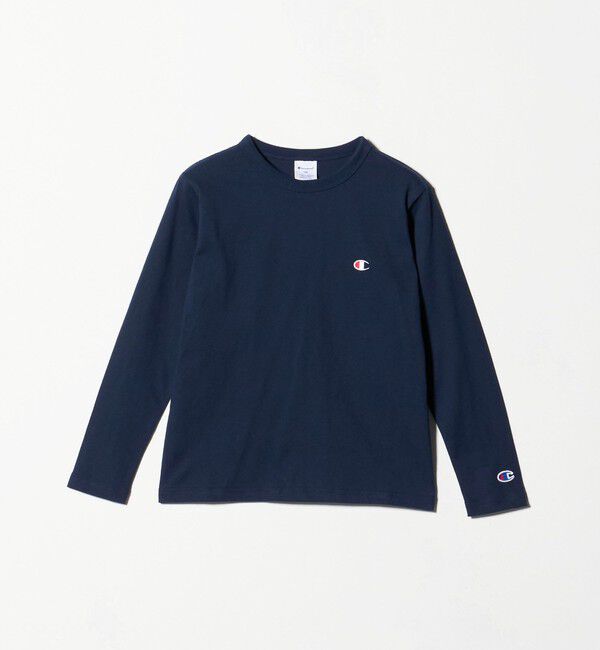 UNITED ARROWS green label relaxing「＜Champion＞ワンポイント ロングスリーブ / キッズ  140cm-160cm」|Tシャツ・カットソー|NAVY