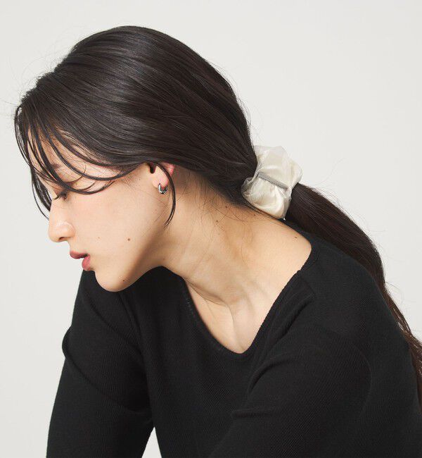 UNITED ARROWS green label relaxing「【WEB限定】チュール ヘアカフ（無地）クラップカフ / ポニーフック / フックポニー」|ヘアゴム・シュシュ|