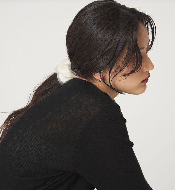 UNITED ARROWS green label relaxing「【WEB限定】チュール ヘアカフ（無地）クラップカフ / ポニーフック / フックポニー」|ヘアゴム・シュシュ|