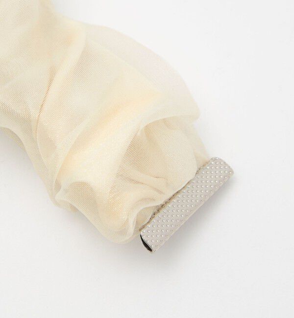 UNITED ARROWS green label relaxing「【WEB限定】チュール ヘアカフ（無地）クラップカフ / ポニーフック / フックポニー」|ヘアゴム・シュシュ|