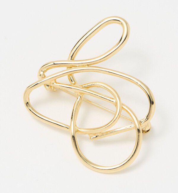 UNITED ARROWS green label relaxing「ニュアンスライン ブローチ」|ブローチ・コサージュ|