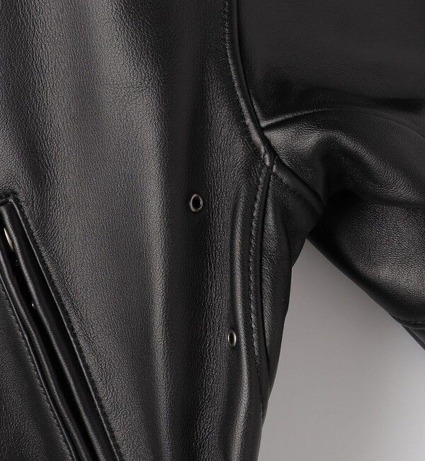 MONKEY TIME「＜monkey time＞ シープ レザー オーバーサイズ ダブルライダースジャケット」|ライダースジャケット|