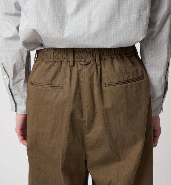 STEVEN ALAN「＜Steven Alan＞ コットン/リネン ツイル イン ツープリーツ ドレス トラウザーズ ハーフイージー」|スラックス|