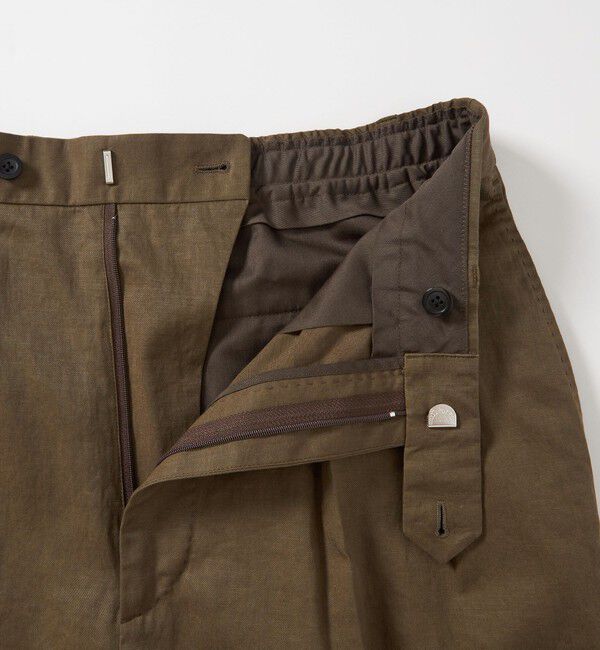 STEVEN ALAN「＜Steven Alan＞ コットン/リネン ツイル イン ツープリーツ ドレス トラウザーズ ハーフイージー」|スラックス|