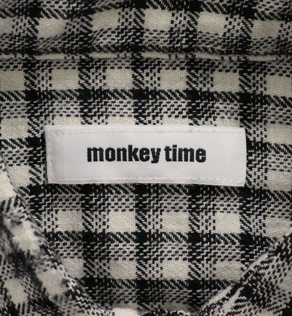 MONKEY TIME「ディストレスト ネル チェック シャツ」|シャツ・ブラウス|