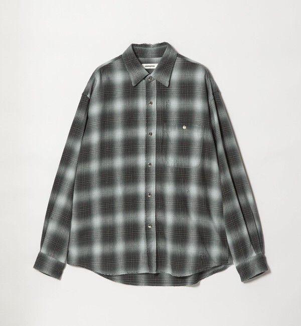 MONKEY TIME「ディストレスト ネル チェック シャツ」|シャツ・ブラウス|